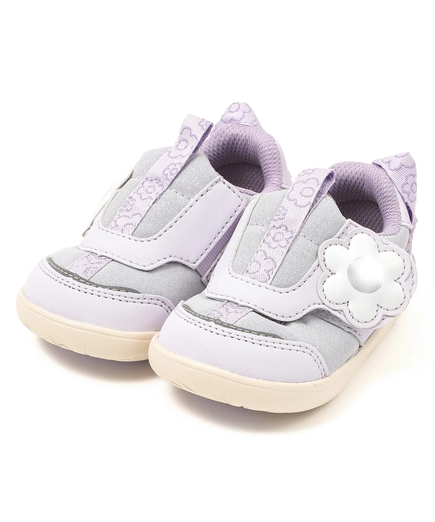 Детские кроссовки IFME CALIN Daisy с цветочным принтом фиолетовые