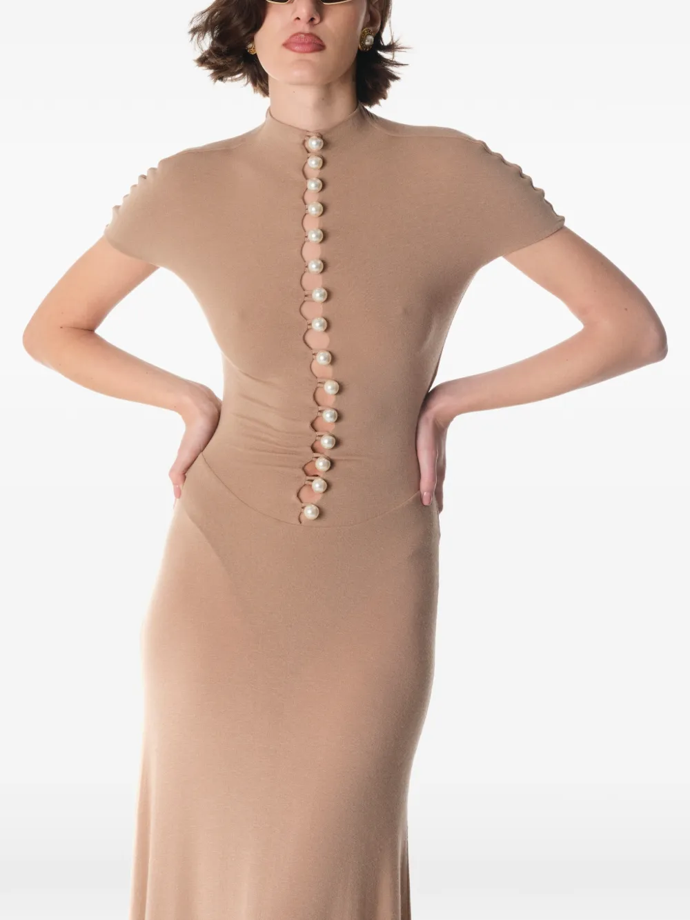 

Макси-платье Mia Manuri, бежевый