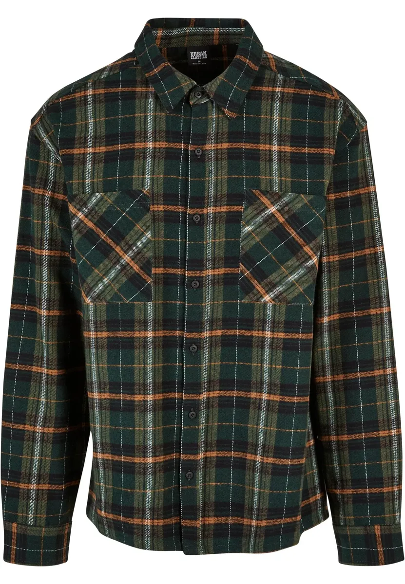 

Рубашка с длинными рукавами URBAN CLASSICS " Urban Classics Men's Boxy Fane Check Shirt" (1 шт.), зеленый