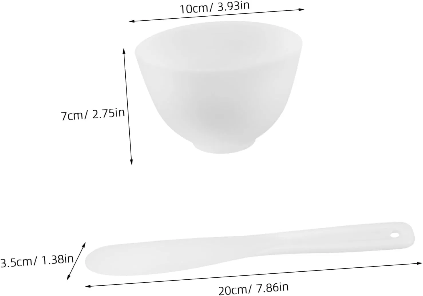 Набор для смешивания масок KESYOO, силикон, белый — фото 2