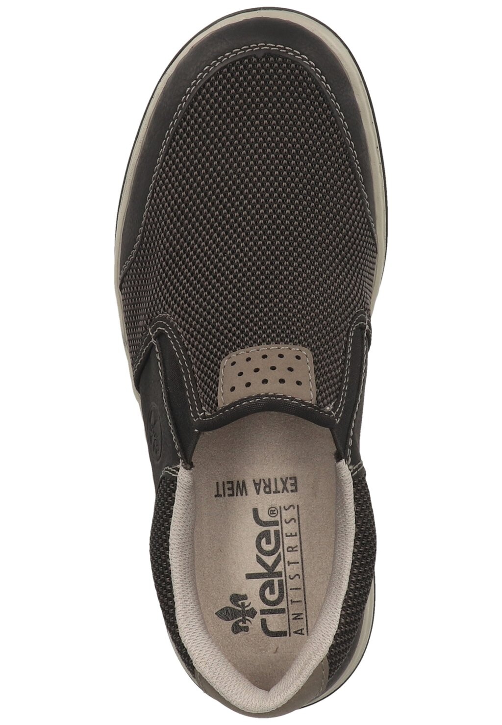 Кроссовки низкие RIEKER SNEAKER, цвет schwarz/grau-schwarz/polvere 00 — фото 2