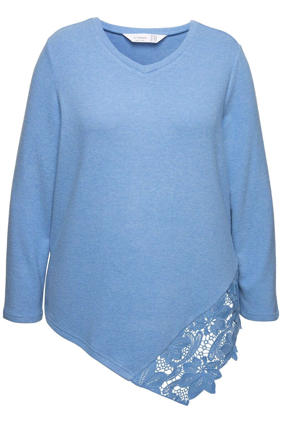 

Тонкий вязаный свитер MIAMODA Sweater, дымно-синий