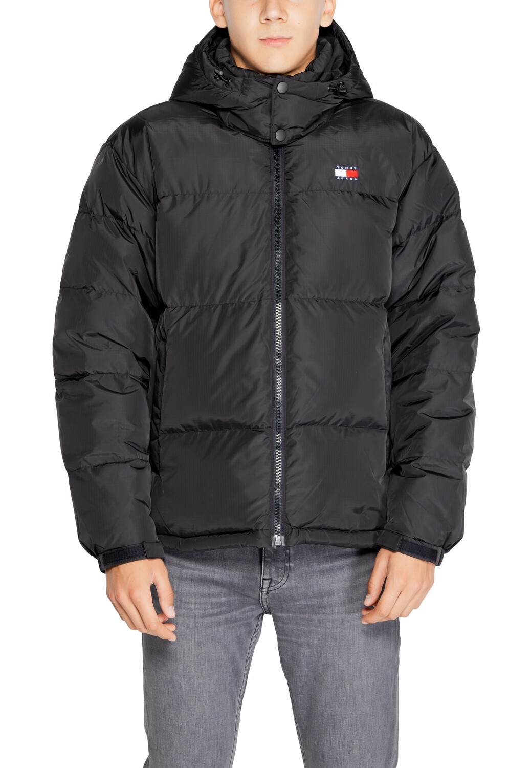 

Куртка Tommy Hilfiger стеганая с логотипом, черный