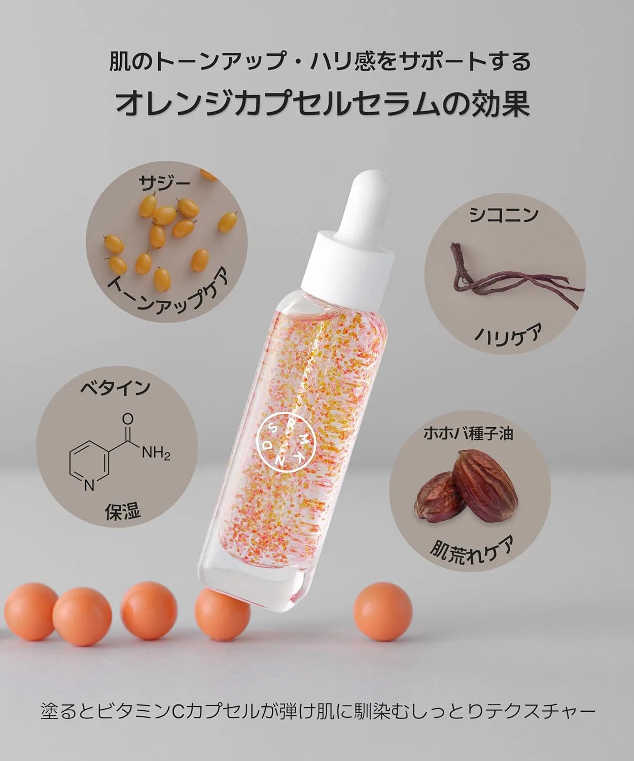 Сыворотка Srmknd Serumkind — С капсулами Orange Capsule Serum, 30 мл — фото 4