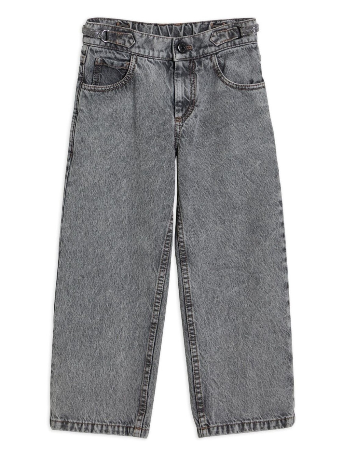 

Brunello Cucinelli Kids прямые джинсы, серый