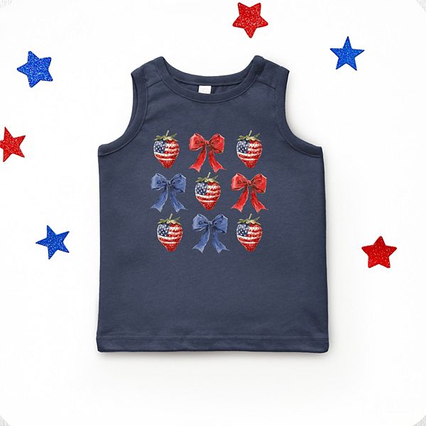 

Футболка Coquette с бантами и клубникой The Juniper Shop, Navy