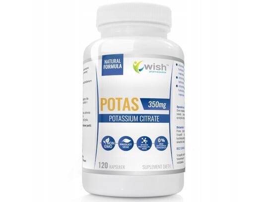 

Wish, Калий 350 мг, 120 капсул