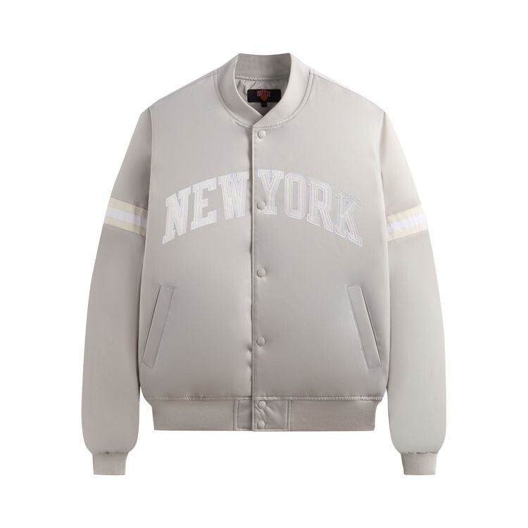 

Куртка Kith For The New York Knicks Empire Satin Bomber Jacket Wake, серый