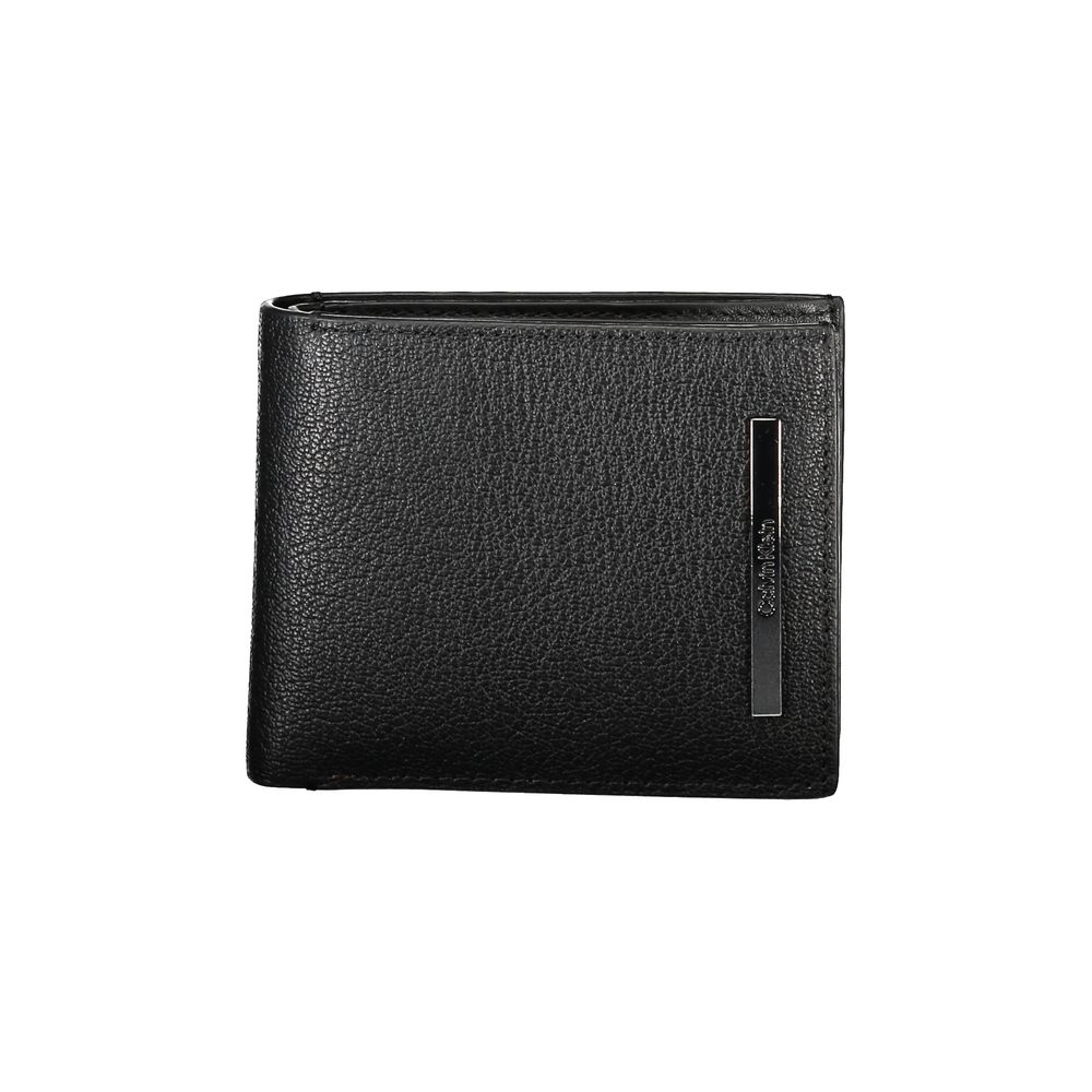 

Элегантный черный кожаный кошелек с блоком RFID Calvin Klein