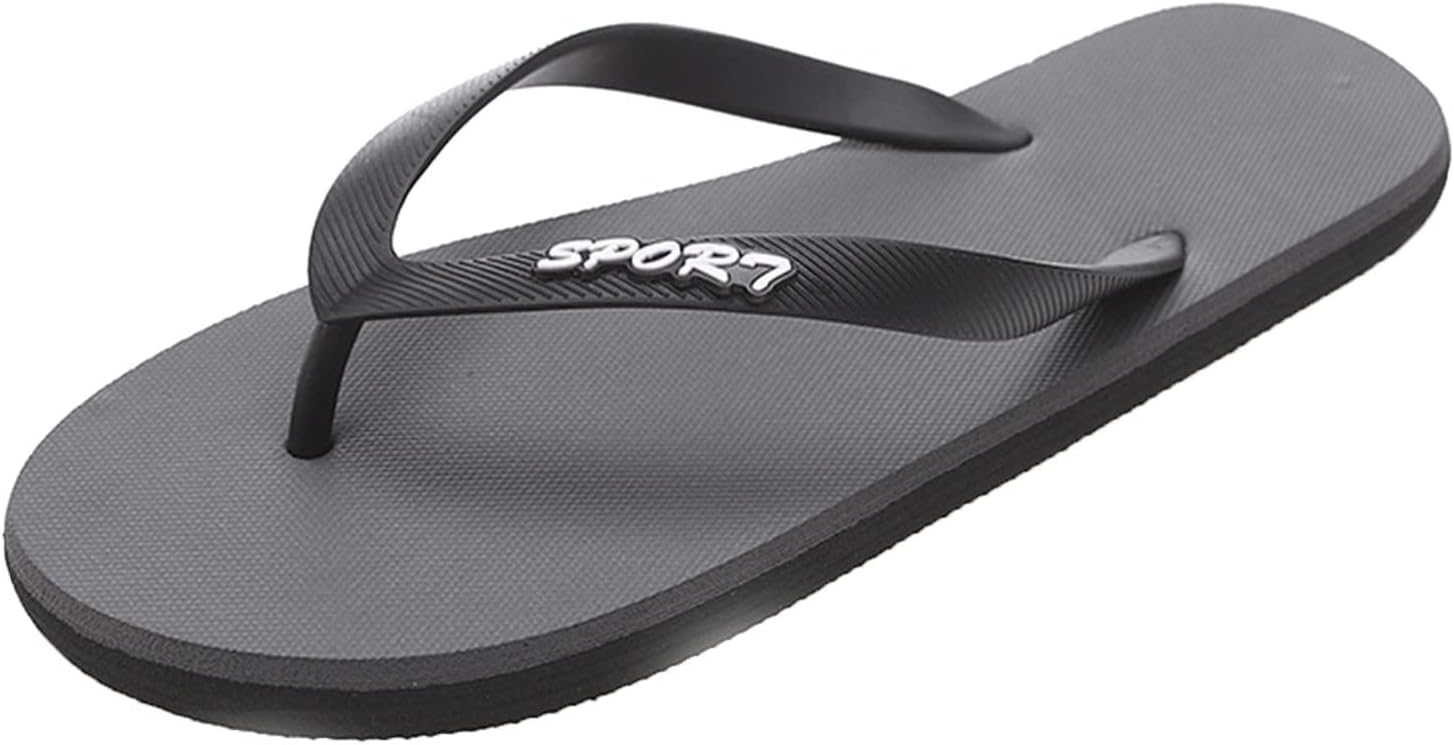 

Мужские модные шлепанцы с плоским носком Пляжные шлепанцы Модные шлепанцы с открытым носком Легкие сандалии для ходьбы Generic, серый