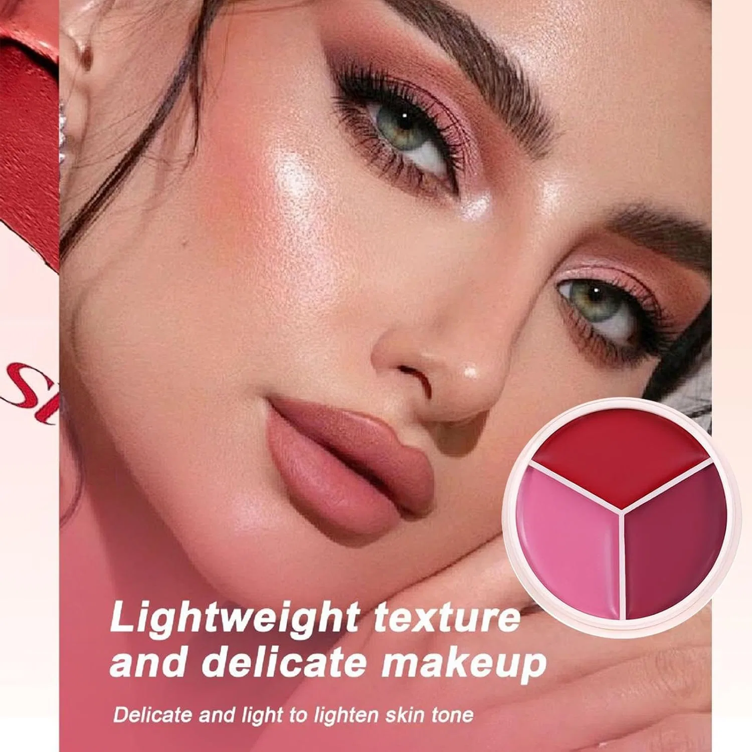 Палетка румян Waterproof Long Lasting Face Palette, мультиколор — фото 4