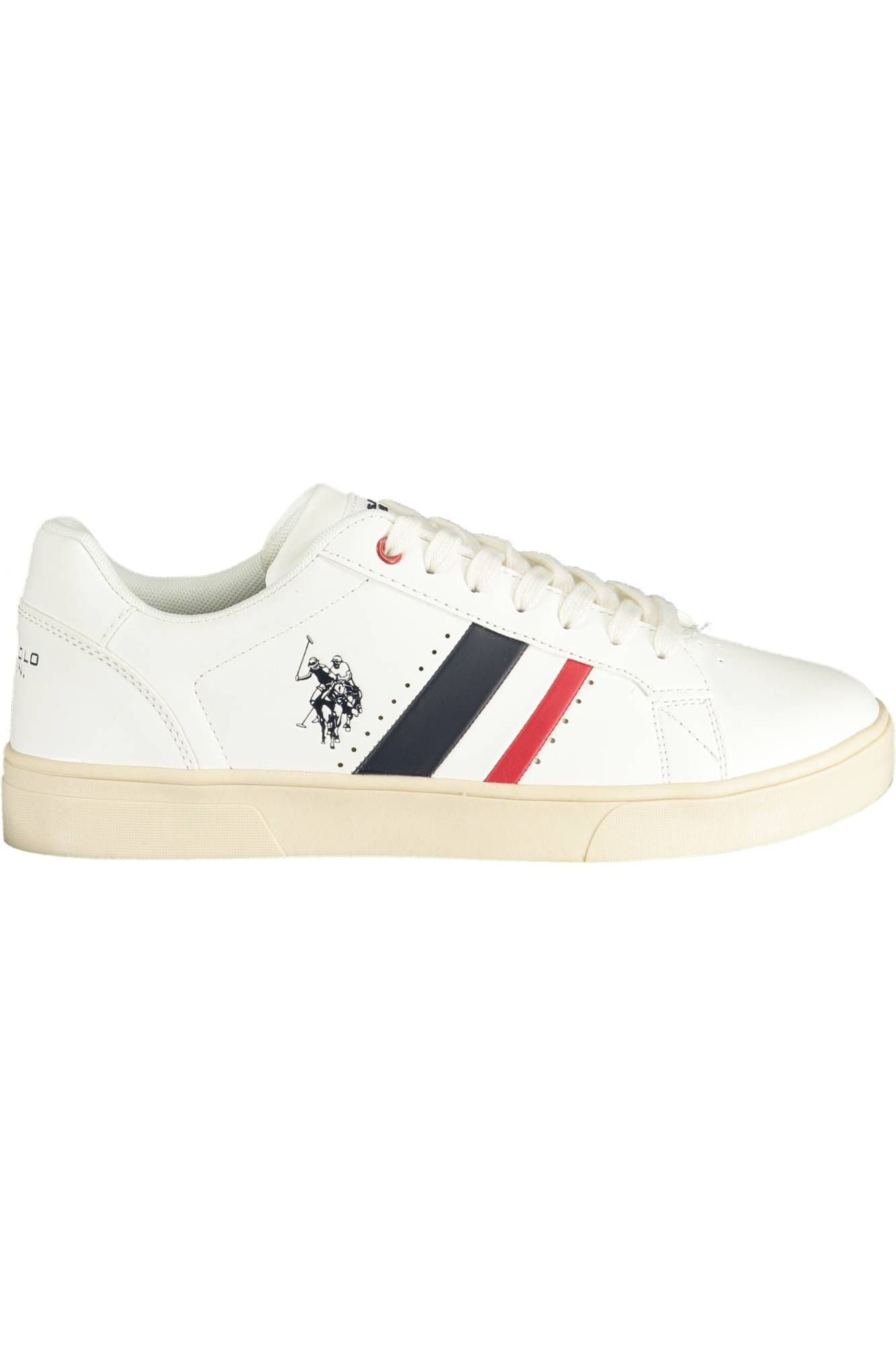 

Белые мужские кроссовки из эко-кожи U.S. Polo Assn.