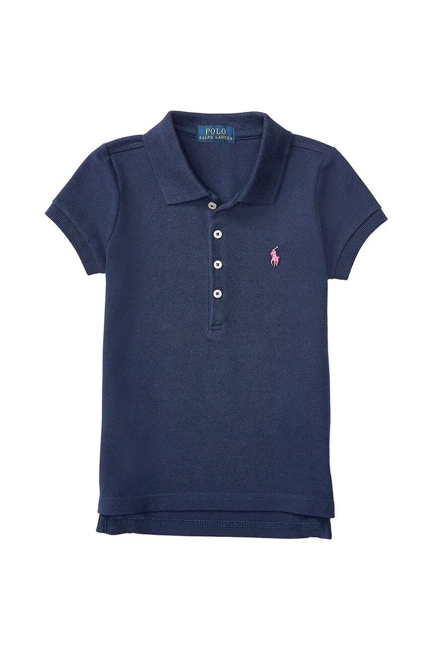 

Хлопковое поло для детей Polo Ralph Lauren, темно-синий