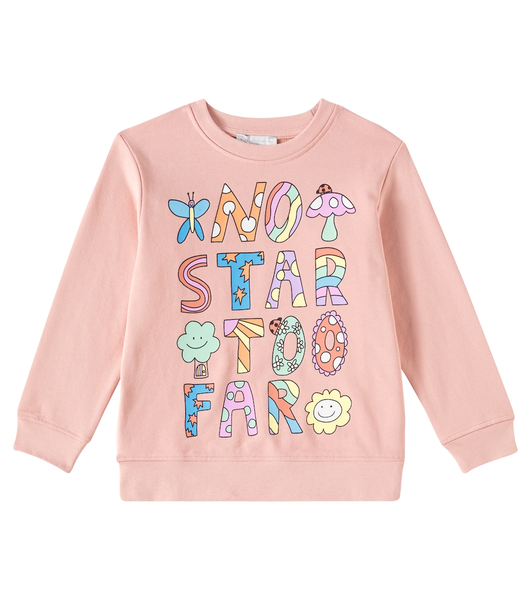 

Хлопковый свитер Stella McCartney Kids, розовый