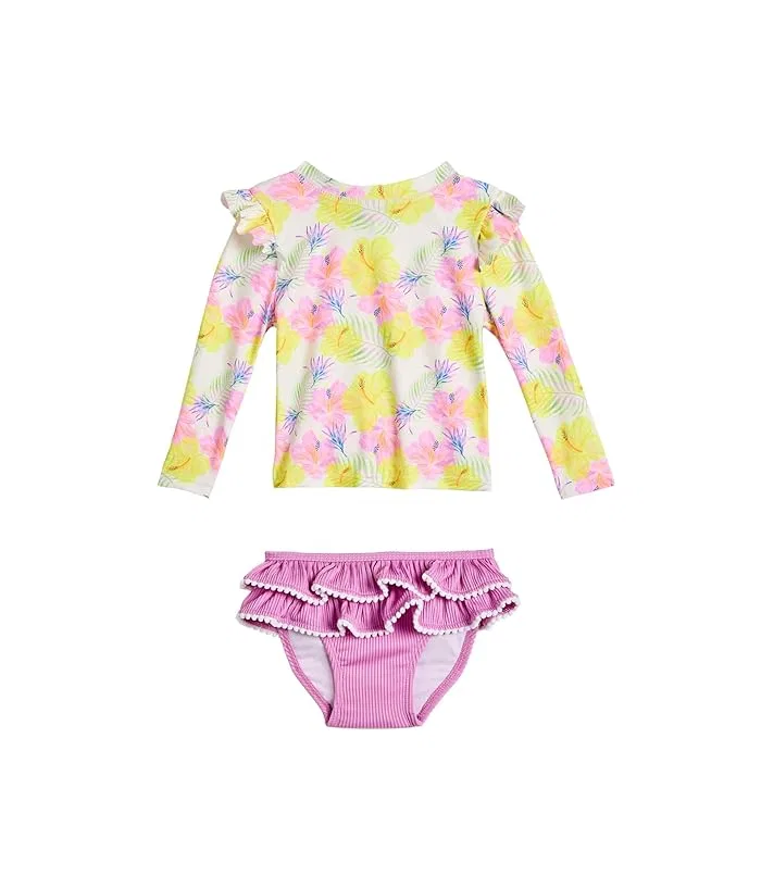 Купальник с воланами Aloha Vacay Recycled Ruffle Set Snapper Rock Kids, Multi