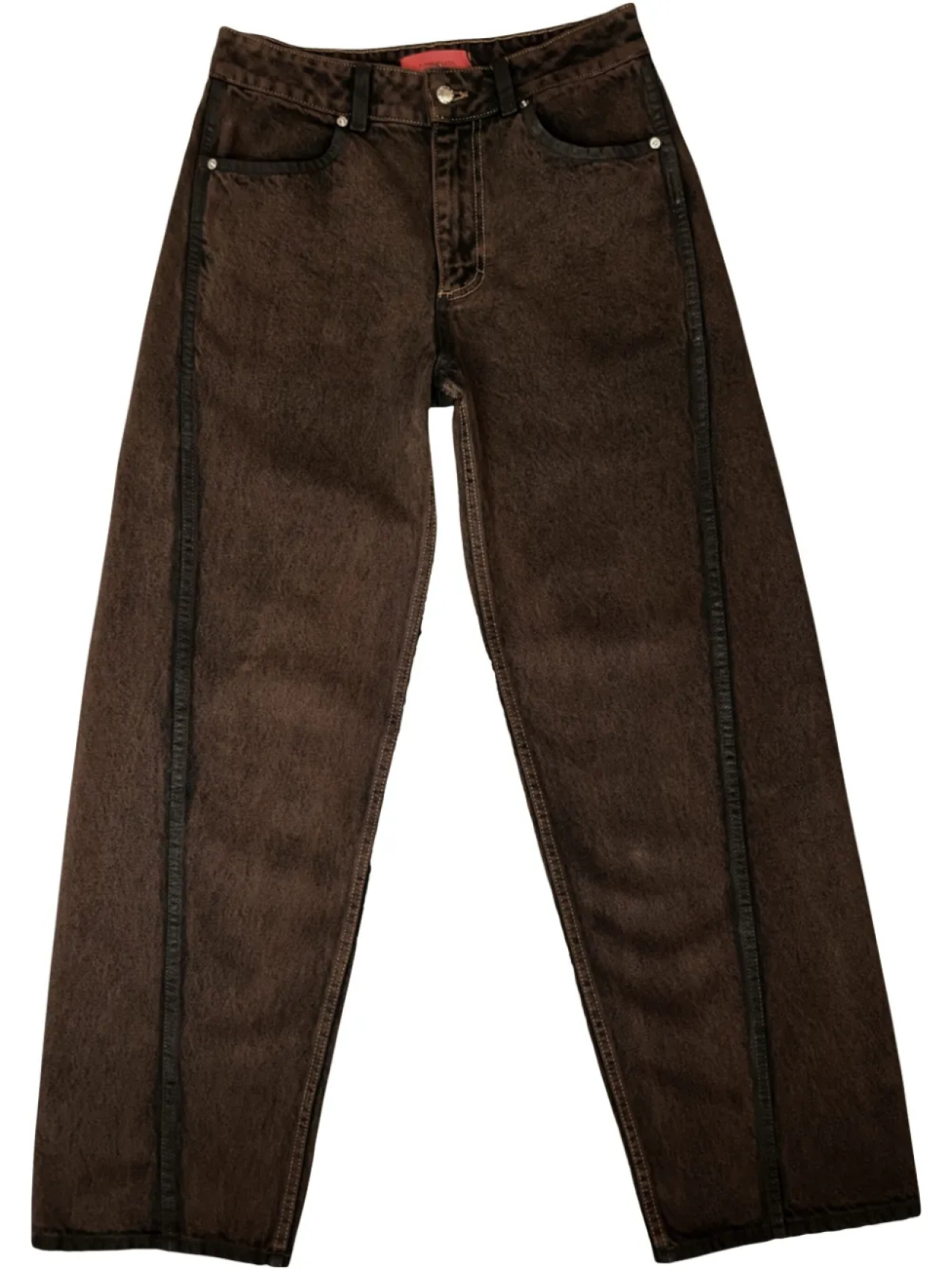 

Джинсы Eckhaus Latta с широкими штанинами, коричневый