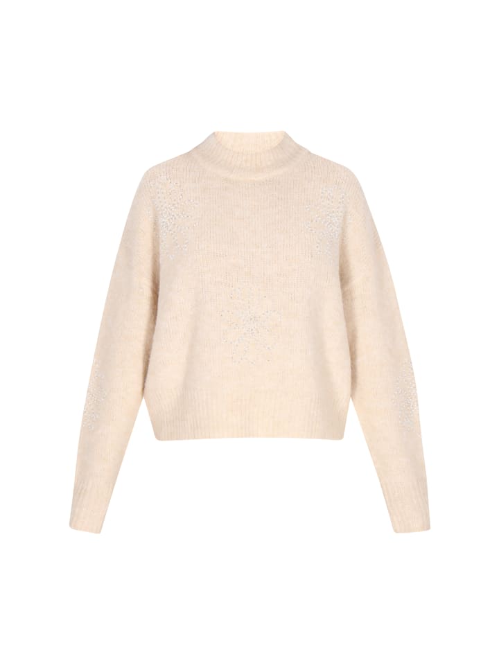 

Женский свитер светло-бежевого цвета faina