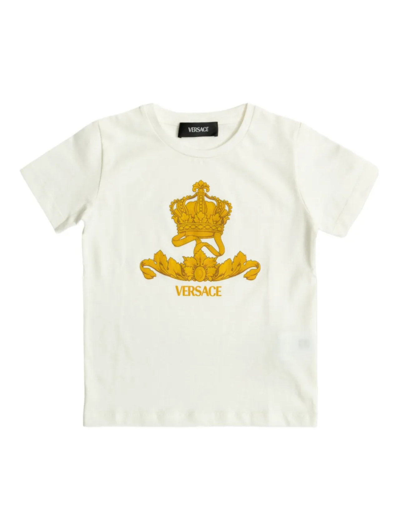 

Футболка с логотипом Crest Versace Kids, белый