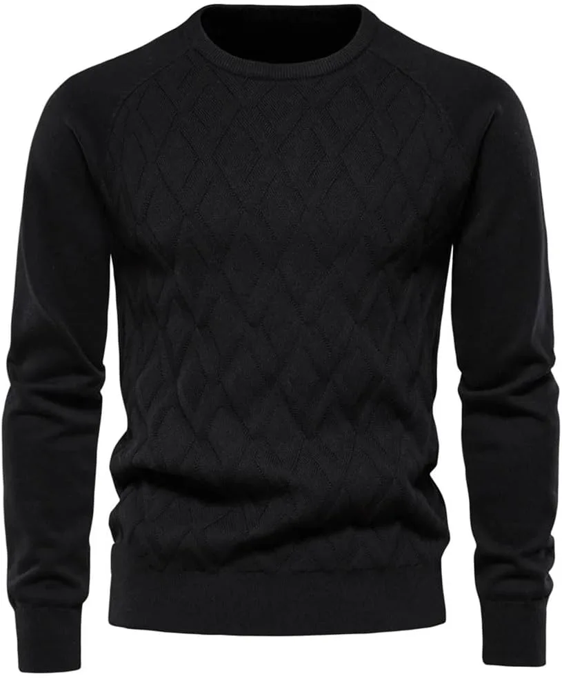 

Мужской свитер из мериносовой шерсти с длинным рукавом