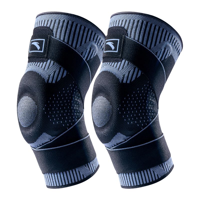 

Наколенники ANTA, 501 cushioning lace-up style черный 2 pack[lace-up compression/thickened silicone washers/spring support]