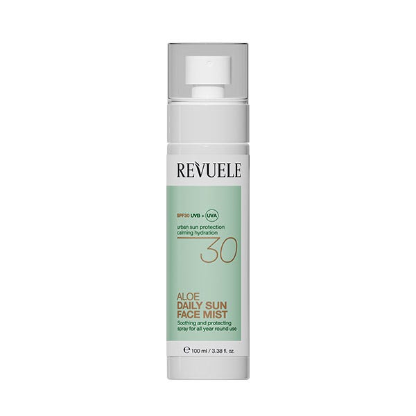 

Спрей для лица spf 30 REVUELE Aloe Daily Sun Face Mist, 100 мл