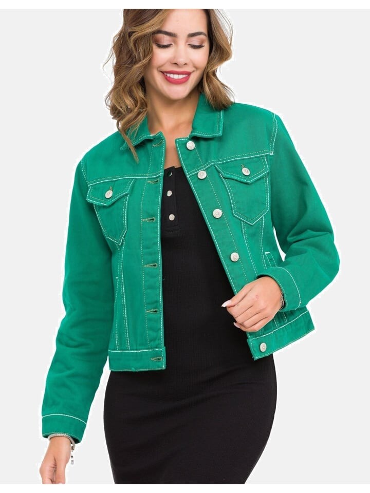 

Джинсовая куртка Cipo & Baxx Jeansjacke, зеленый