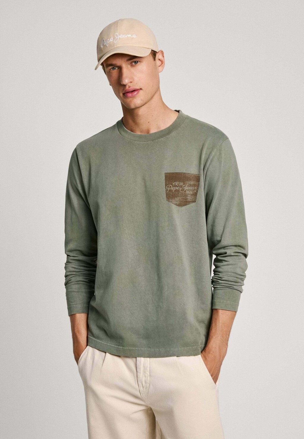

Топ с длинными рукавами SIDNEY Pepe Jeans, зеленый