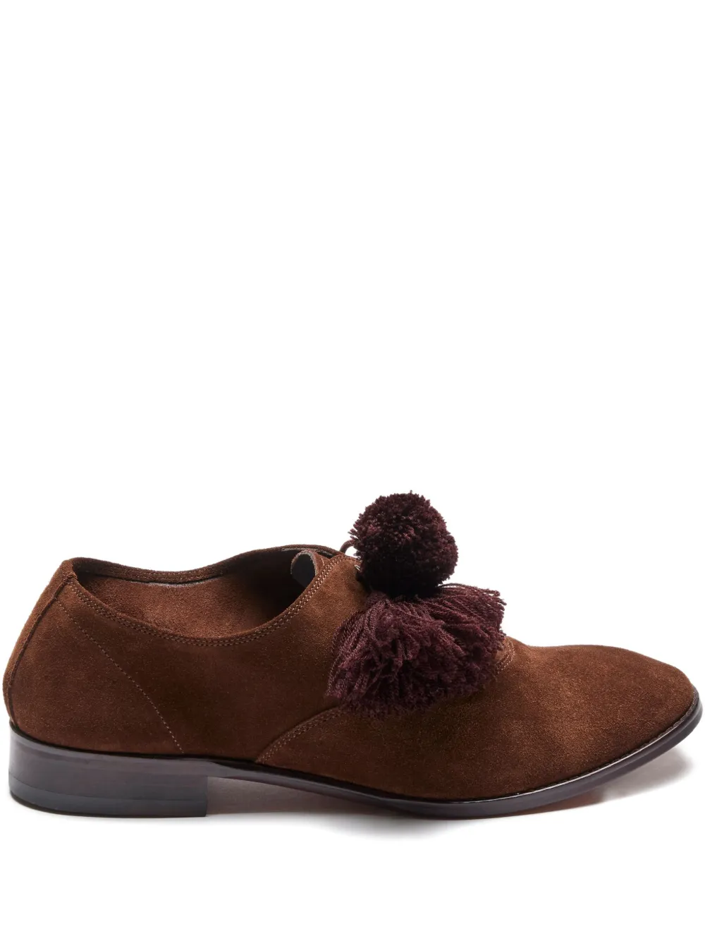 

Лоферы с помпонами Suicoke, коричневый