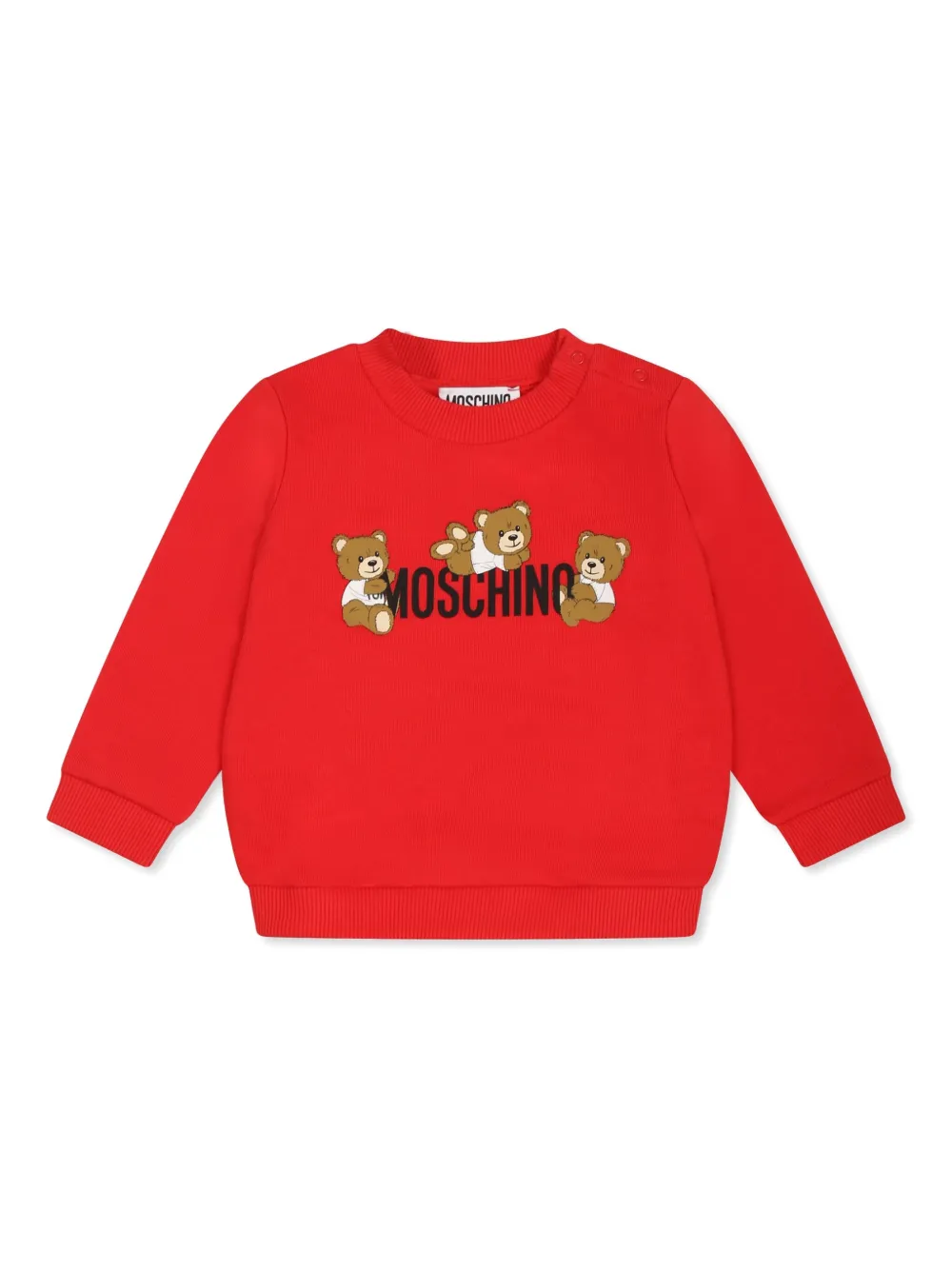

Толстовка с принтом Teddy Bear Moschino Kids, красный