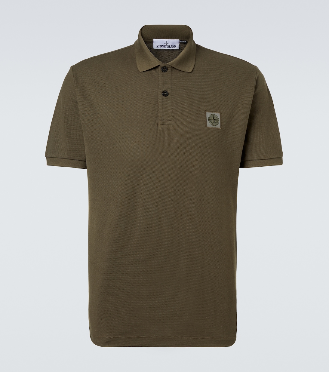 

Рубашка-поло Compass из хлопкового пике Stone Island, Military Green