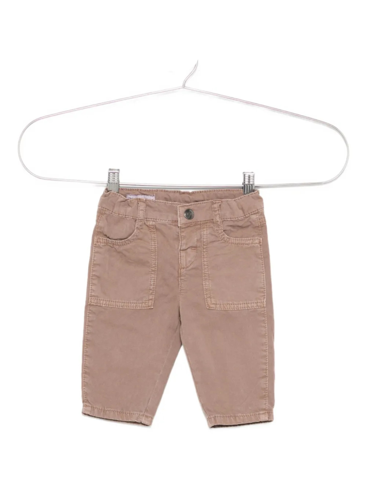 

Брюки Emporio Armani Kids с накладными карманами, коричневый