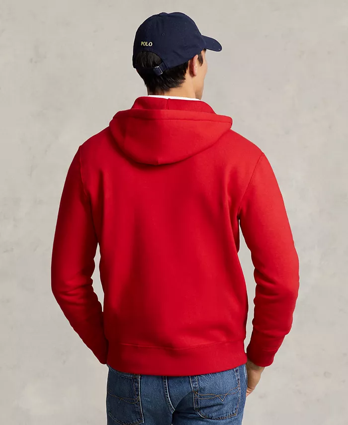 Мужская толстовка с капюшоном Signature Fleece Polo Ralph Lauren, красный — фото 2