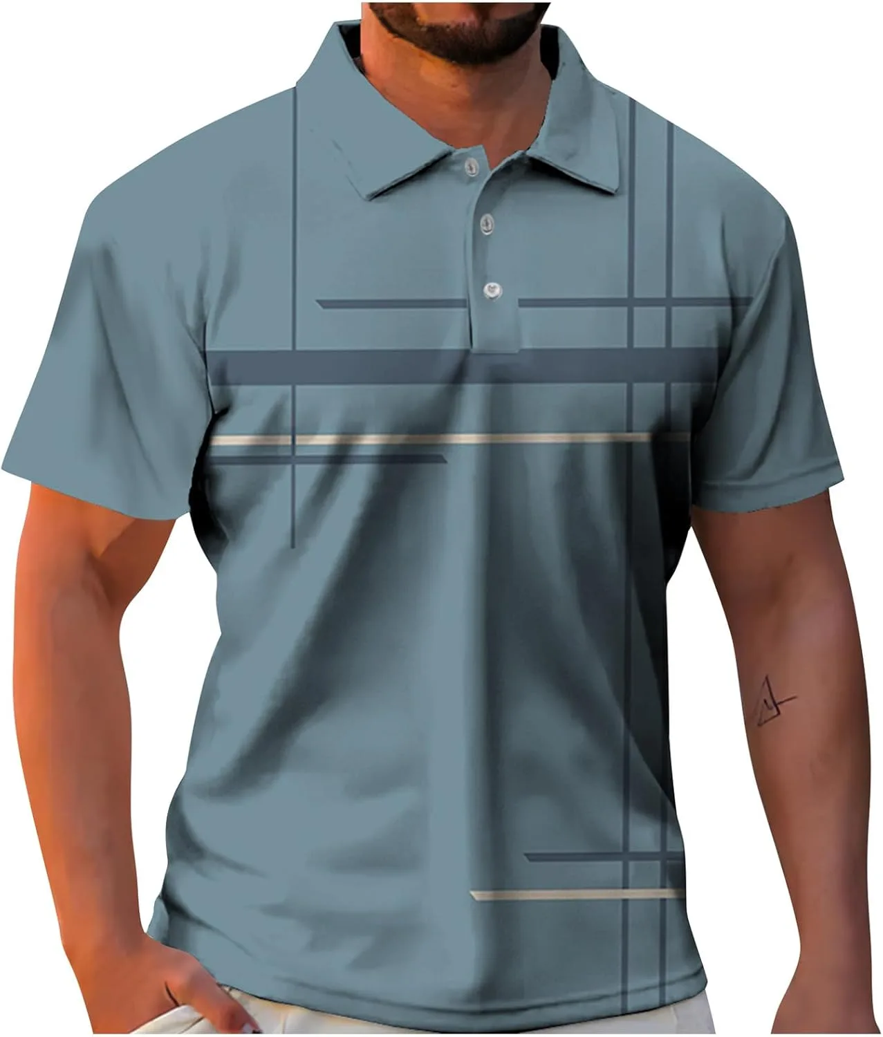 

Мужская поло Ymosrh с коротким рукавом, Slim Fit, размеры S-3XL