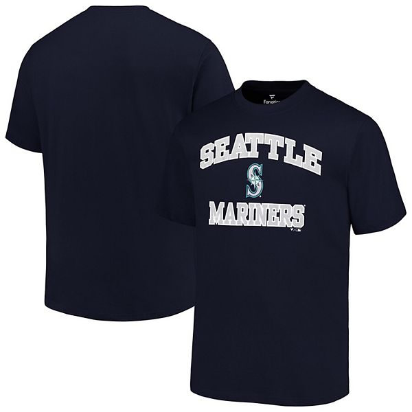 

Футболка Men's navy Seattle Mariners Big & Tall Heart & Soul Profile