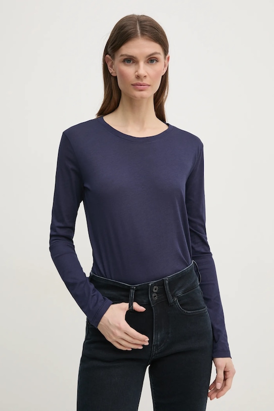 

Лонгслив Sisley, темно-синий
