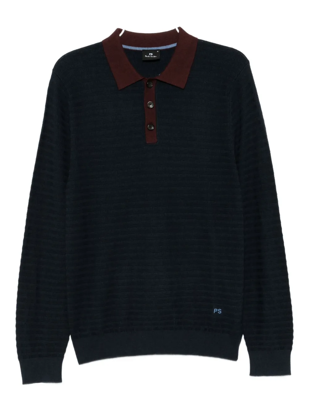 

Рубашка поло с контрастной отделкой Ps Paul Smith, синий