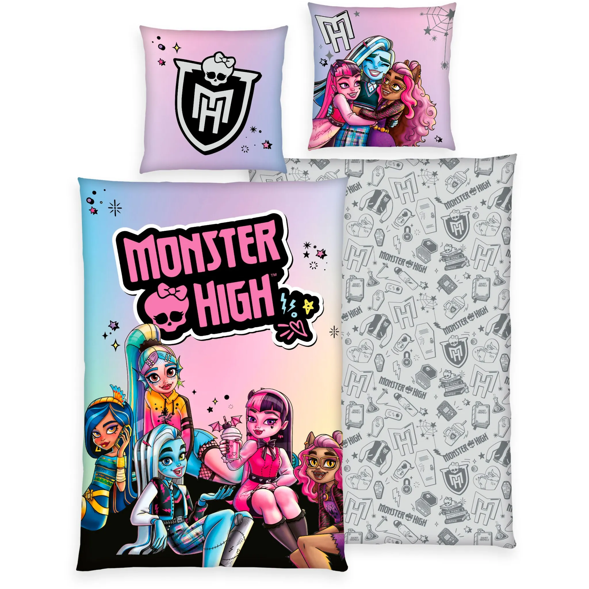 

Детское постельное белье MonsterHigh «Монстер Хай» с великолепным мотивом, цвет bunt