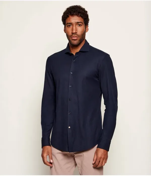 Футболка P-HANK-spread-243 slim fit Boss, темно-синий — фото 3