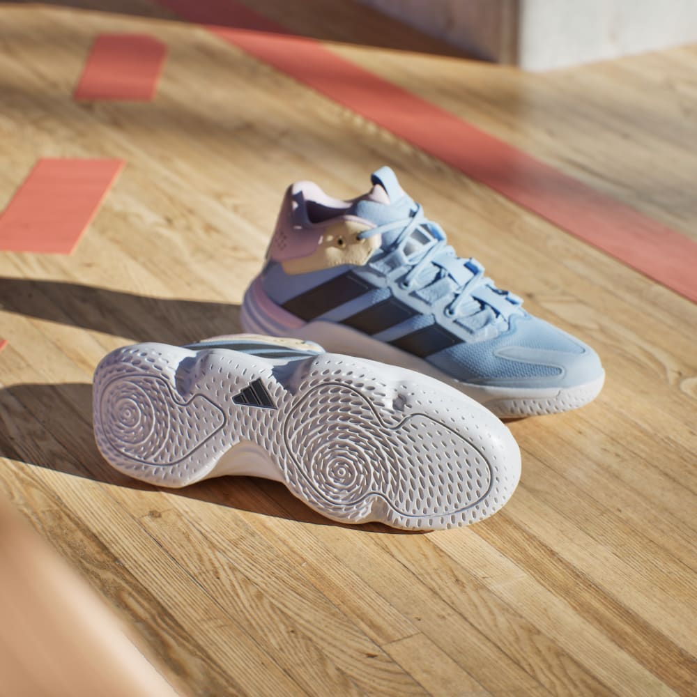 Кроссовки Adidas Court Stabil Indoor Shoes, цвет Cloud White/Bright Royal/Team Solar Orange — фото 3