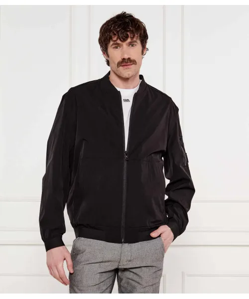 

Бомбер один Regular fit Boss Orange, черный