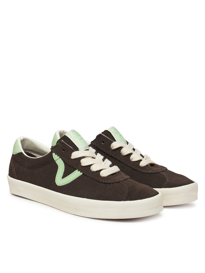 Кроссовки из ткани Pop Pistachio Green Vn000D1Pe2Y1 Vans, черный — фото 2