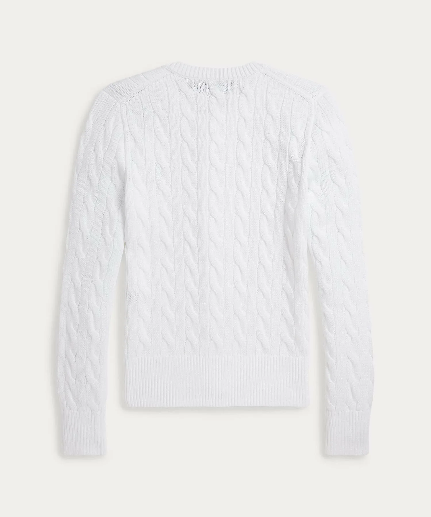 Хлопковый кардиган с круглым вырезом и косами. Polo Ralph Lauren, 100 White — фото 2