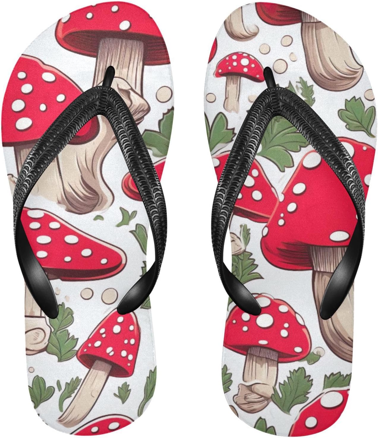 

Шлепанцы «Красный гриб» для пляжа, летние повседневные сандалии для женщин и мужчин, тапочки для душа, размер XS Kfbe