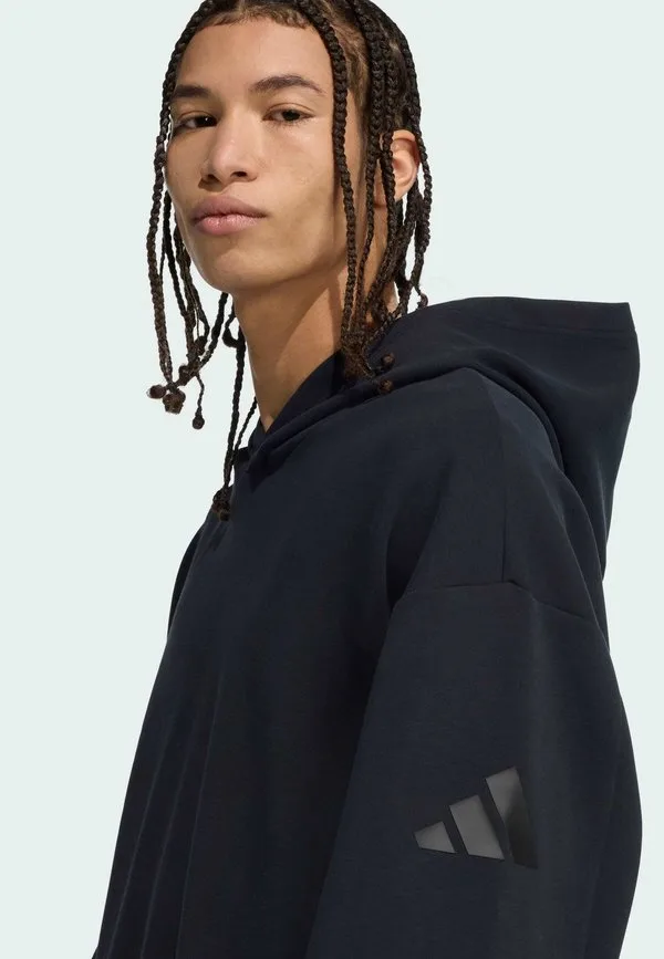 Мягкая роскошная толстовка Adidas Sportswear, Black — фото 3