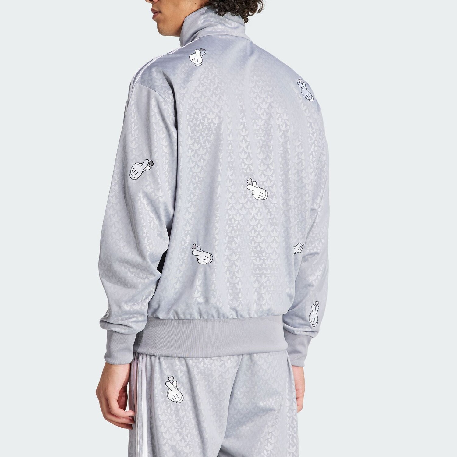 Мужская куртка Cobrand Mickey Mouse серого цвета Adidas Originals, серый — фото 3
