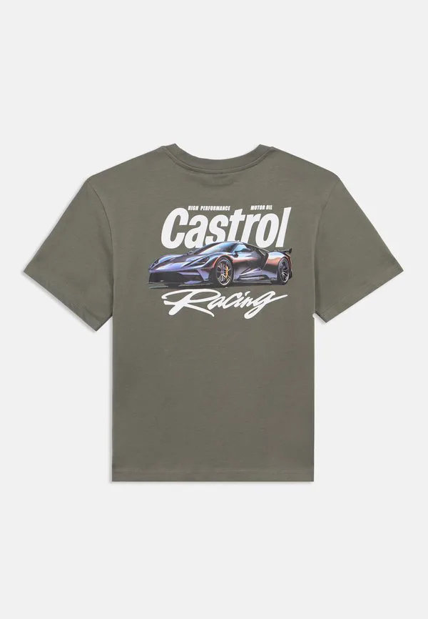 Футболка с принтом osjcastrol life Only & Sons Junior, Castor Gray — фото 2