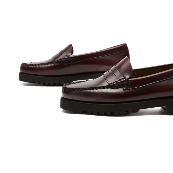 Массивные пенни-лоферы 90-х годов Bass Weejuns, Wine Leather — фото 4