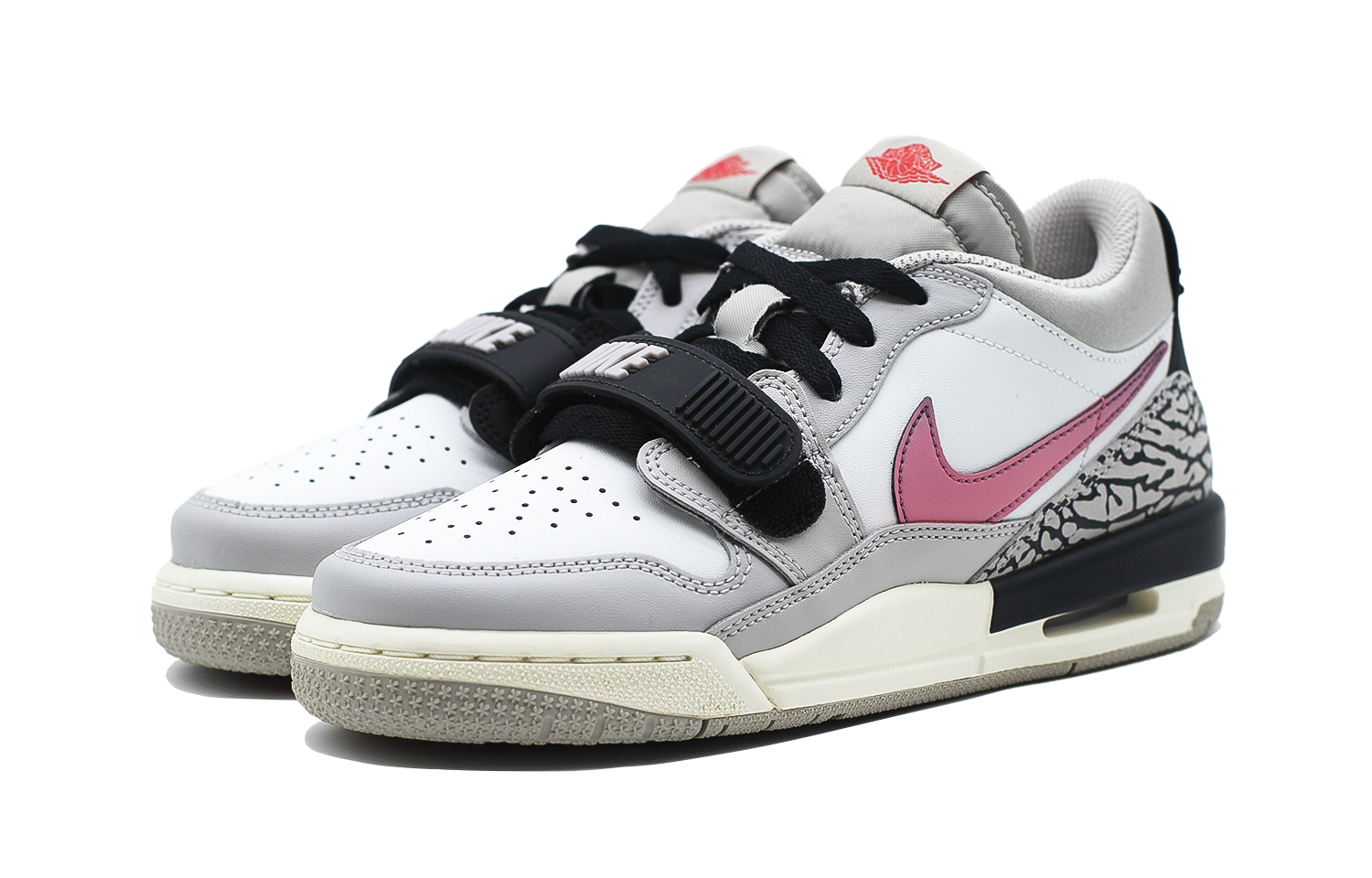 Jordan Legacy 312 низкие амортизирующие, износостойкие низкие детские баскетбольные кроссовки black pink для подростков — фото 4