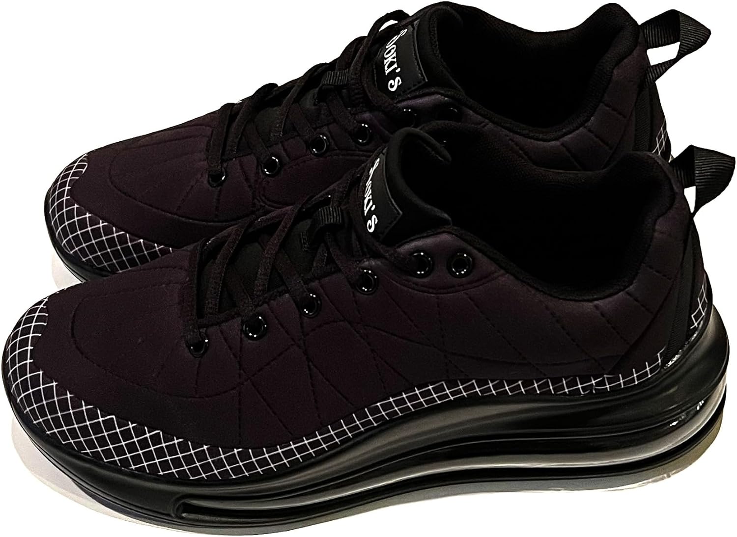 

Стильные мужские кроссовки MuSOKI в черно-белую клетку Musoki'S