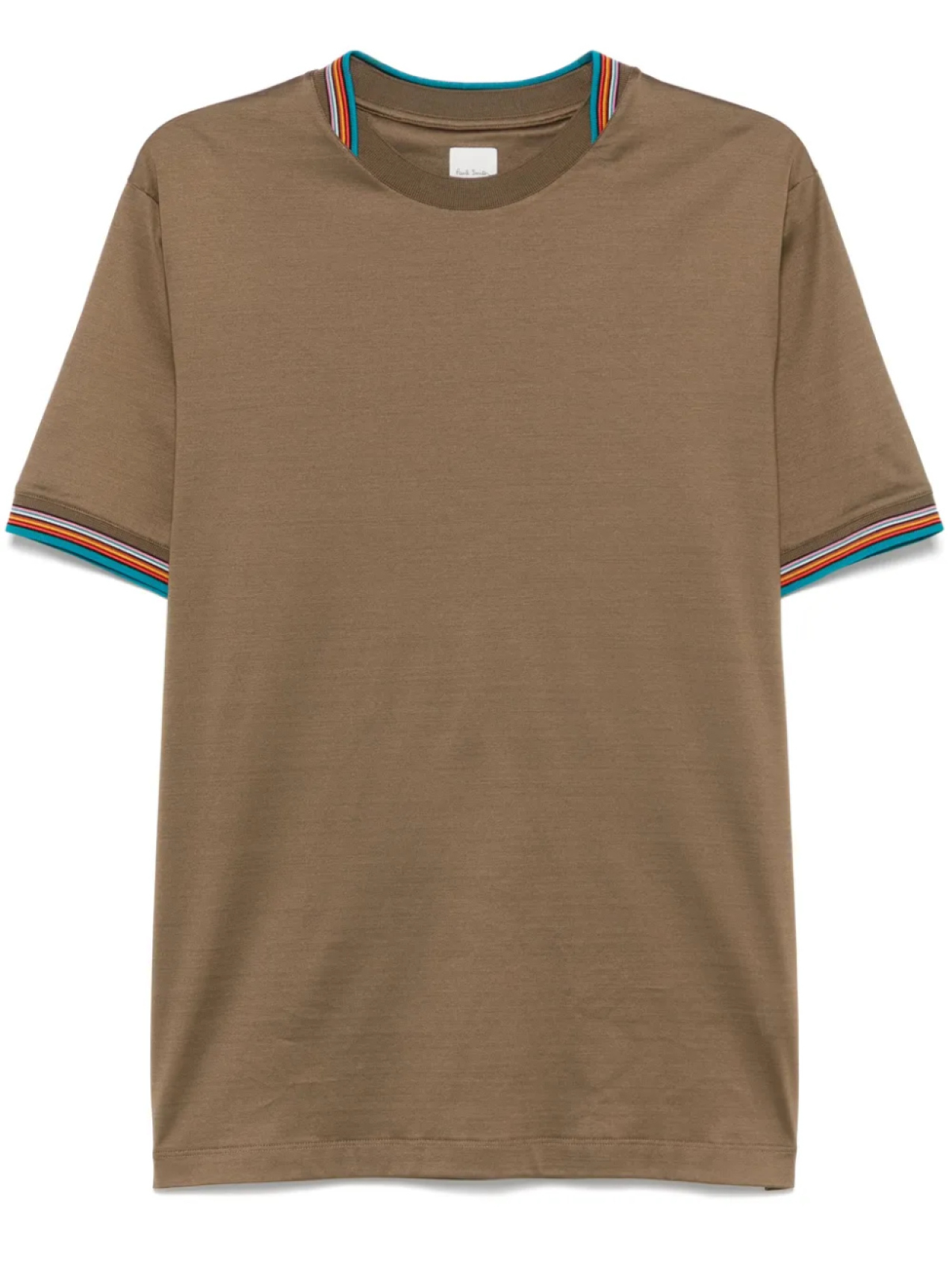 

Футболка в полоску Signature Stripe Paul Smith, коричневый